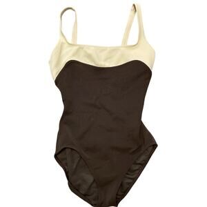 EUC Vintage Viewpoint Square Neckline One Piece Swimsuit Size 8 fits 6